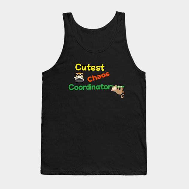 Funny Kindergarten Graduation Cute Animal Design Tank Top by PixelThreadShop